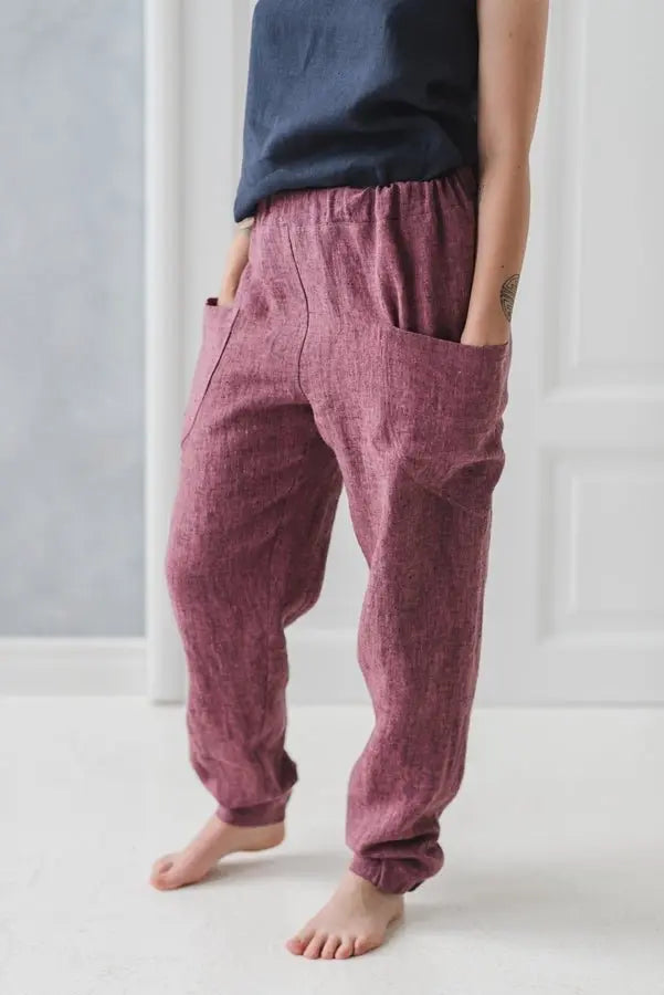 Linen Pants Capri - Epic Linen luxury linen