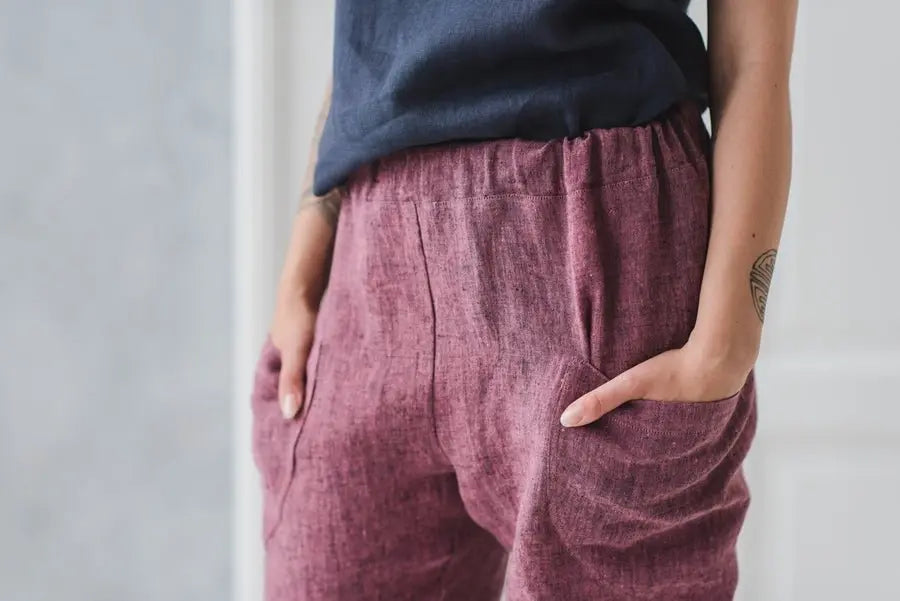 Linen Pants Capri - Epic Linen luxury linen