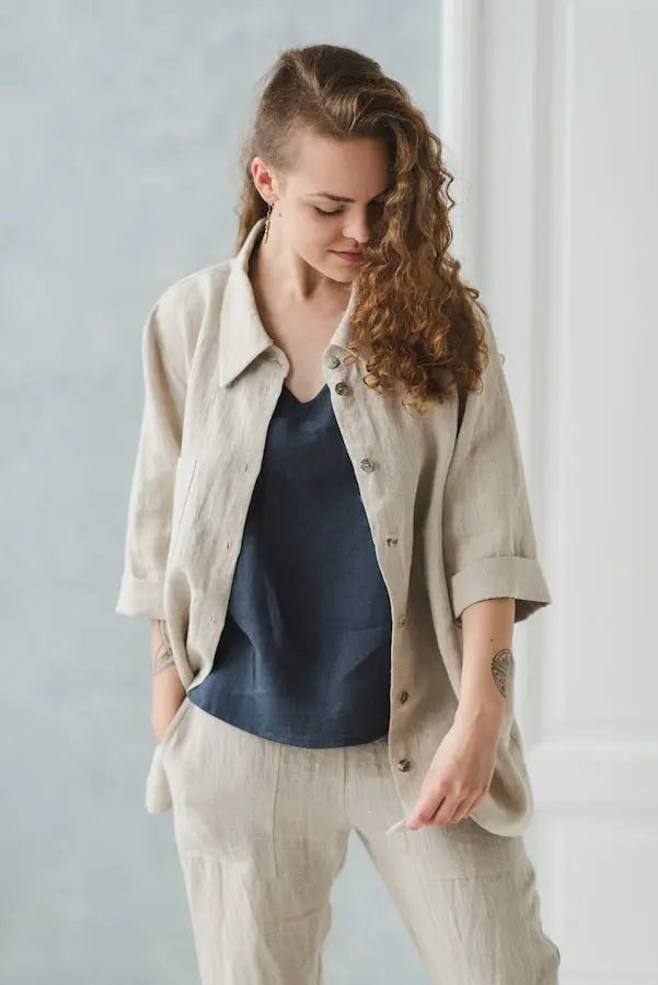 Linen Slip Tank Top - Epic Linen luxury linen