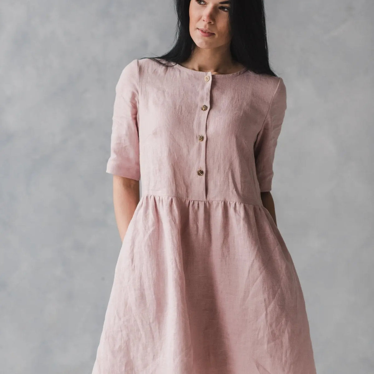 Linen Swing Dress