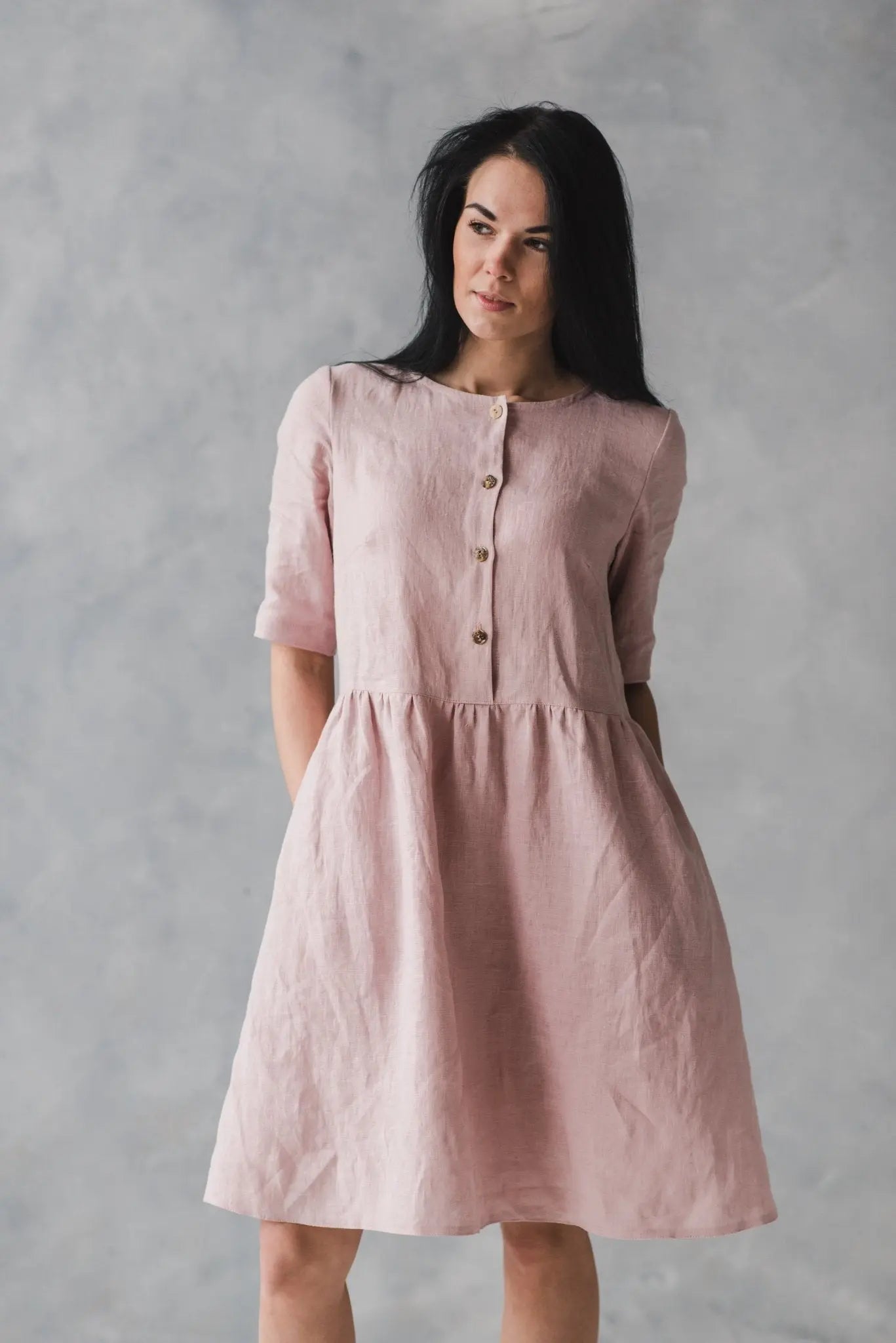 Linen Swing Dress - Epic Linen luxury linen
