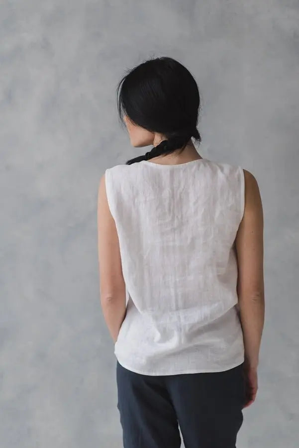 Linen Top Ana - Epic Linen luxury linen