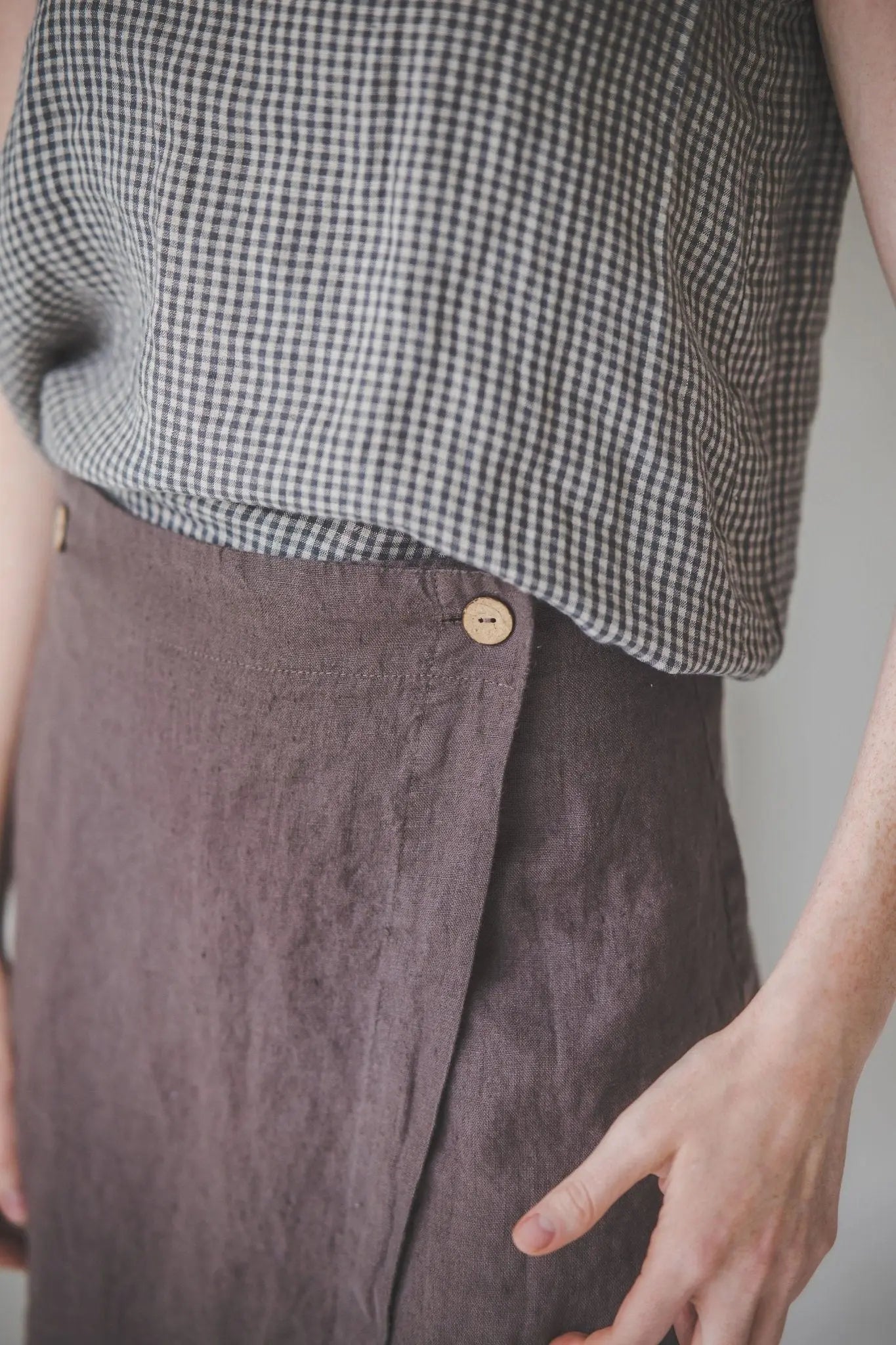 Linen Wrap Skirt - Epic Linen luxury linen