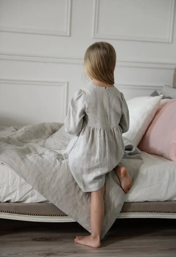 Long Sleeve Dress Eve - Epic Linen luxury linen