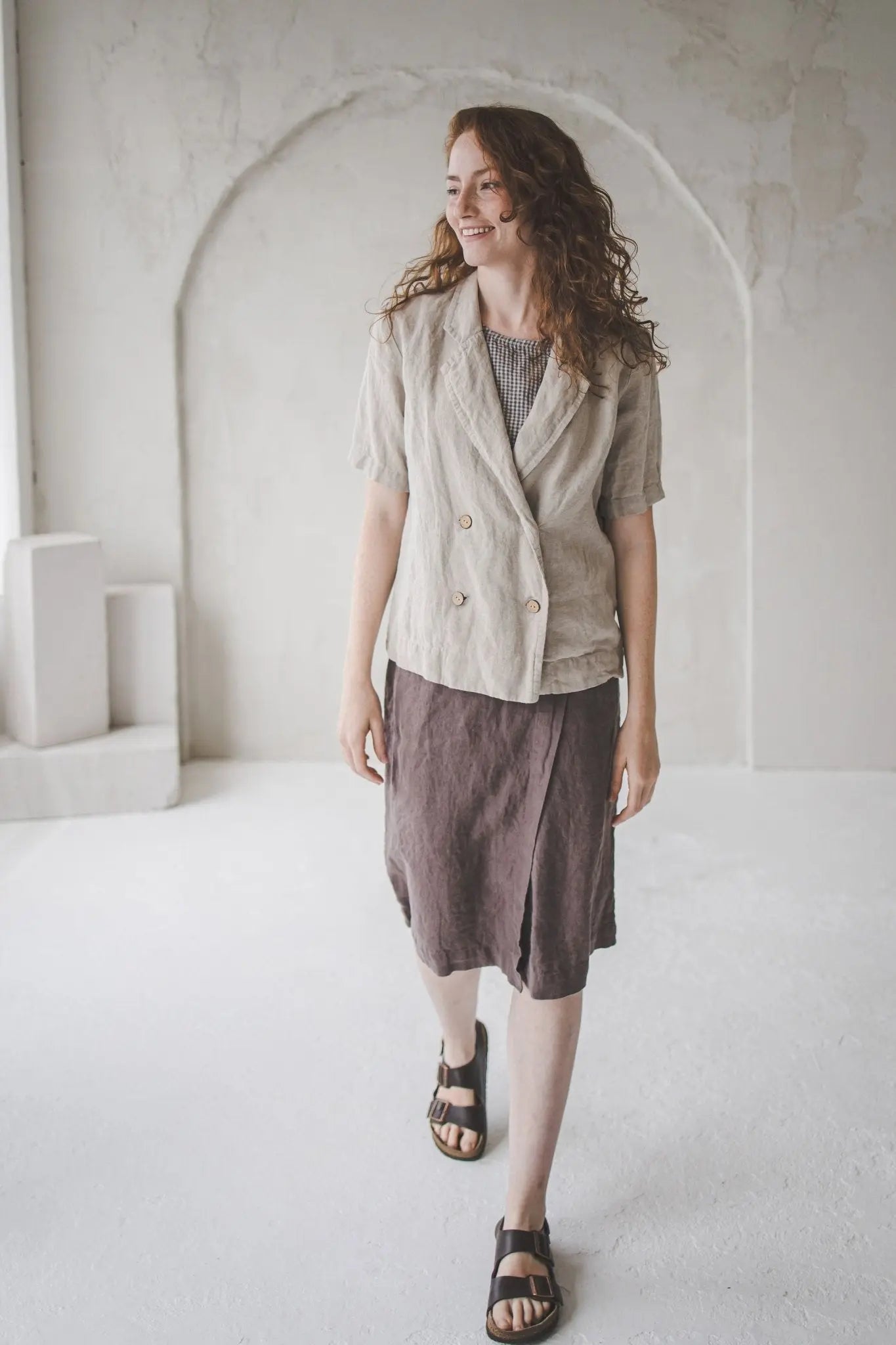 Loose Linen Jacket - Epic Linen luxury linen