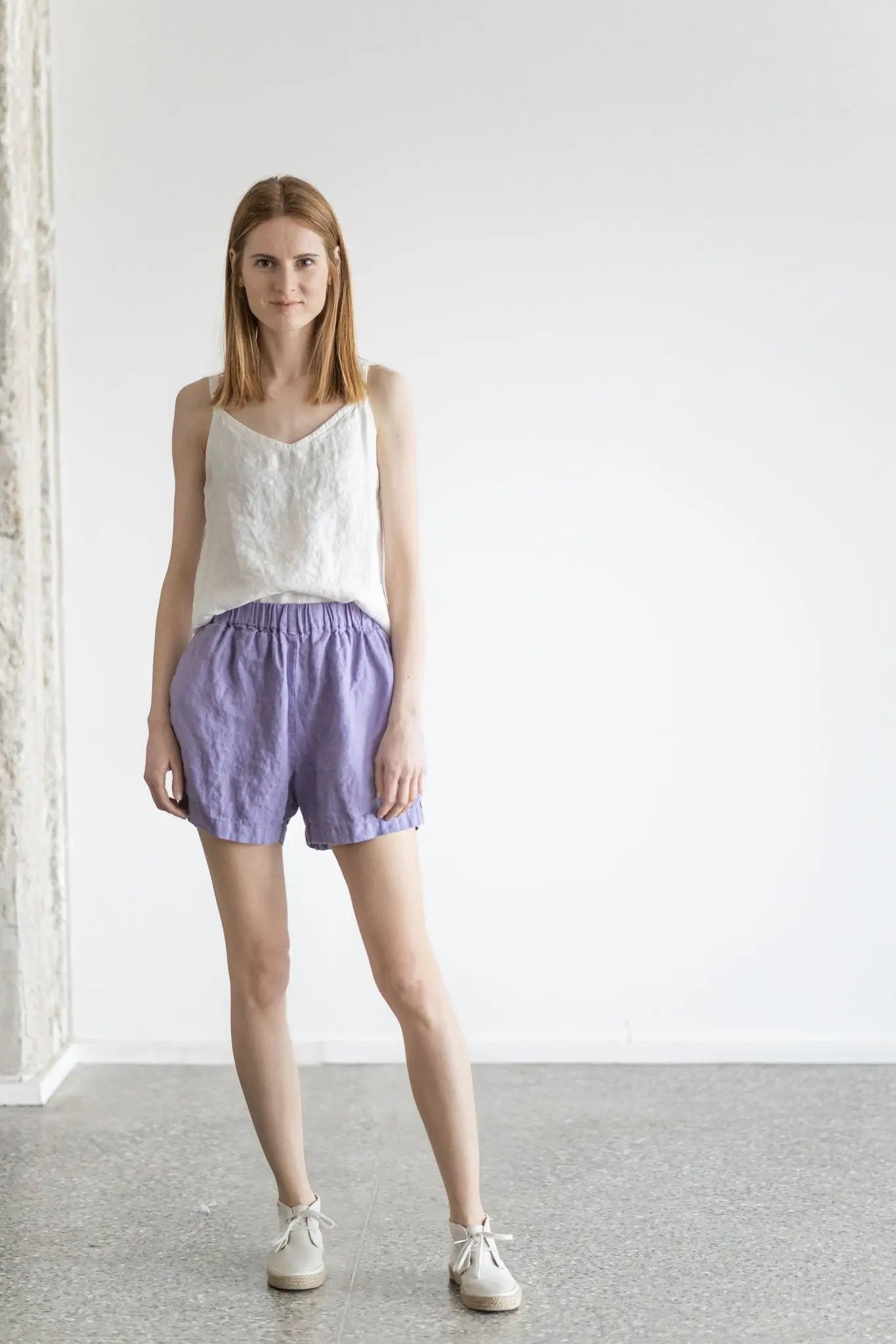 Loose Linen Shorts - Epic Linen luxury linen