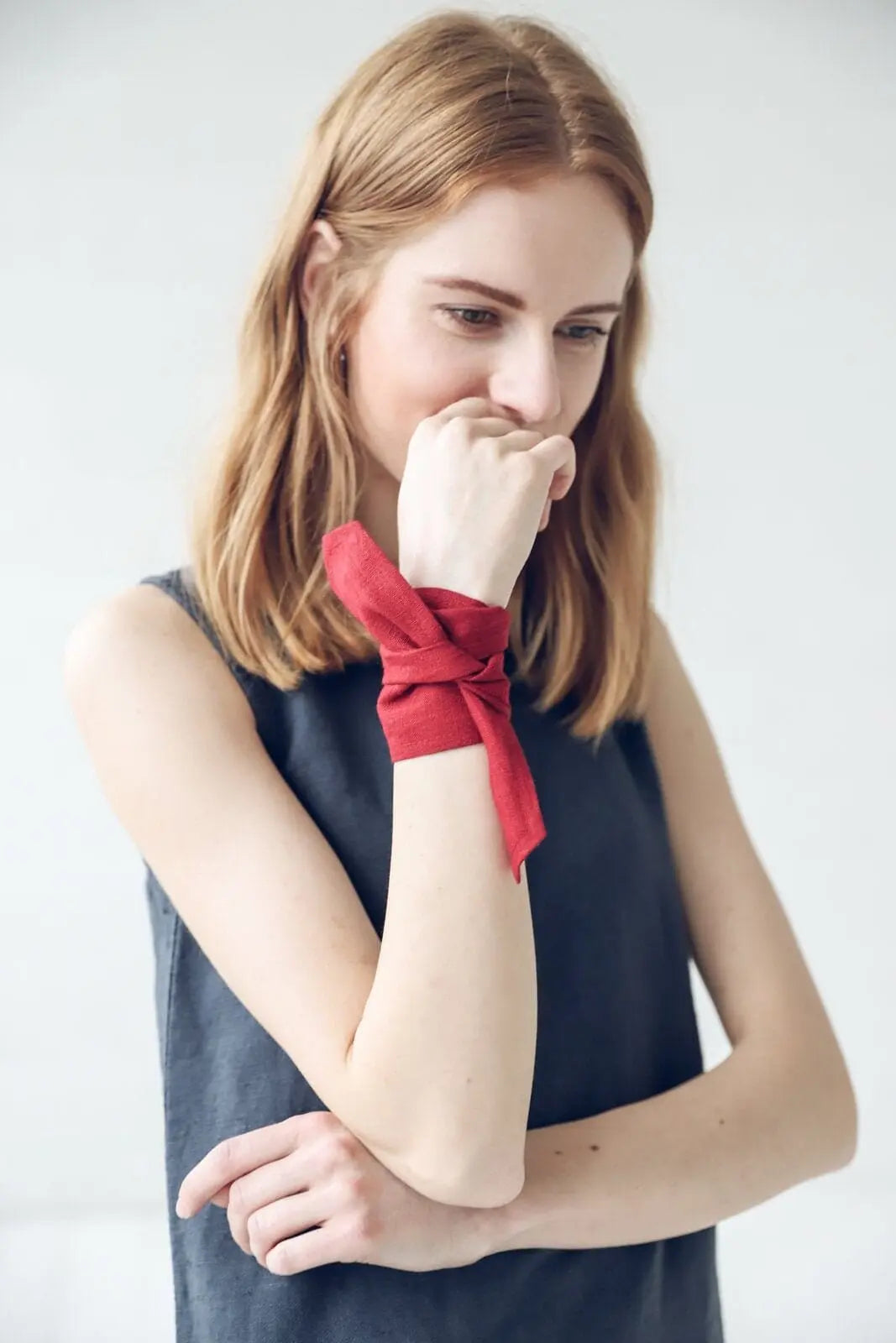 Multifunction Linen Ribbon Scarf - Epic Linen