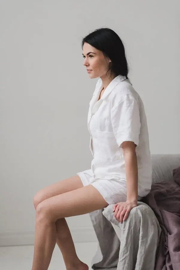 Natural Linen Pajamas - Epic Linen luxury linen