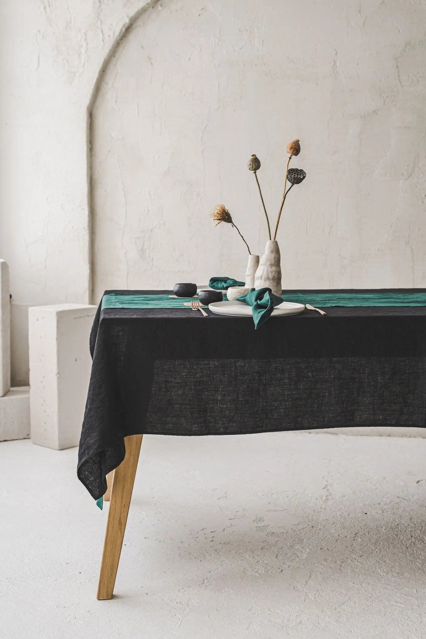 Natural Stonewashed Linen Tablecloth - Epic Linen luxury linen