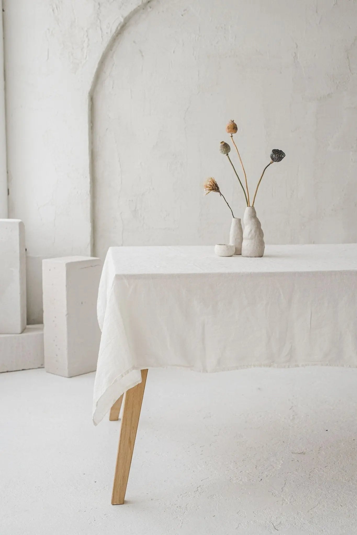 Natural Stonewashed Linen Tablecloth - Epic Linen luxury linen