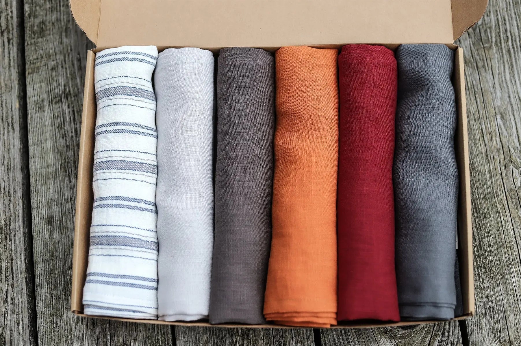Organic Tea Towel Set, Buy 5 Get 1 FREE, Set of 6 Natural Linen Tea Towels - Epic Linen luxury linen