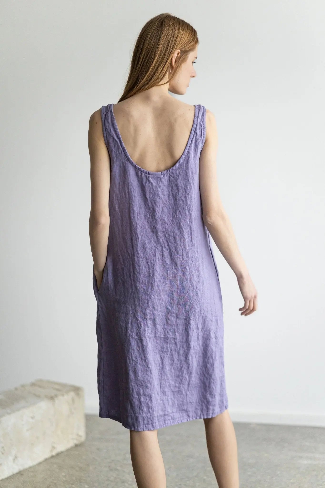READY TO SHIP Linen Slip Summer Dress - Epic Linen luxury linen