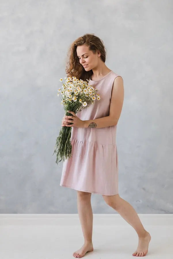 READY TO SHIP Linen Swing Sundress - Epic Linen luxury linen