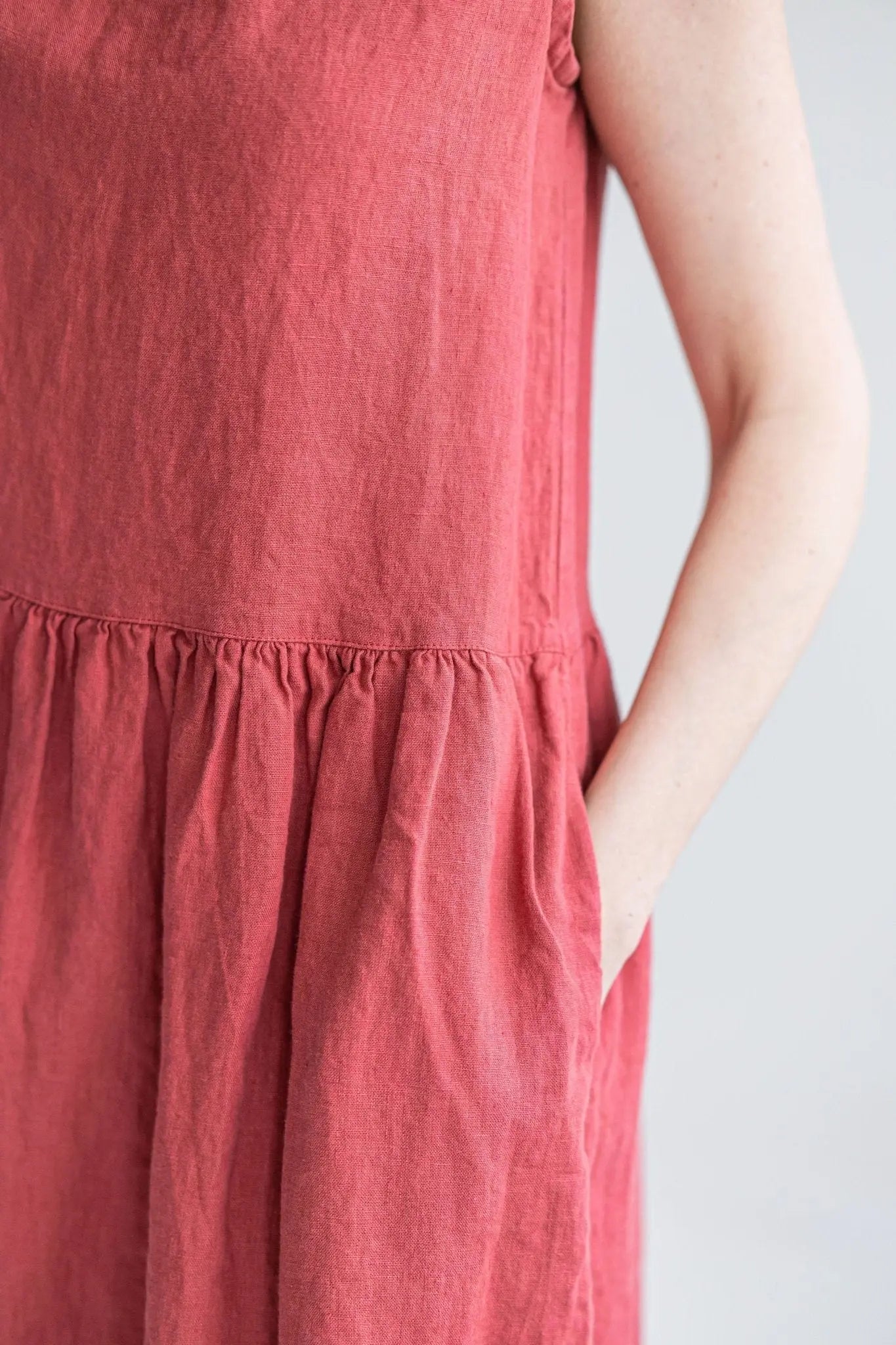 READY TO SHIP Linen Swing Sundress - Epic Linen luxury linen