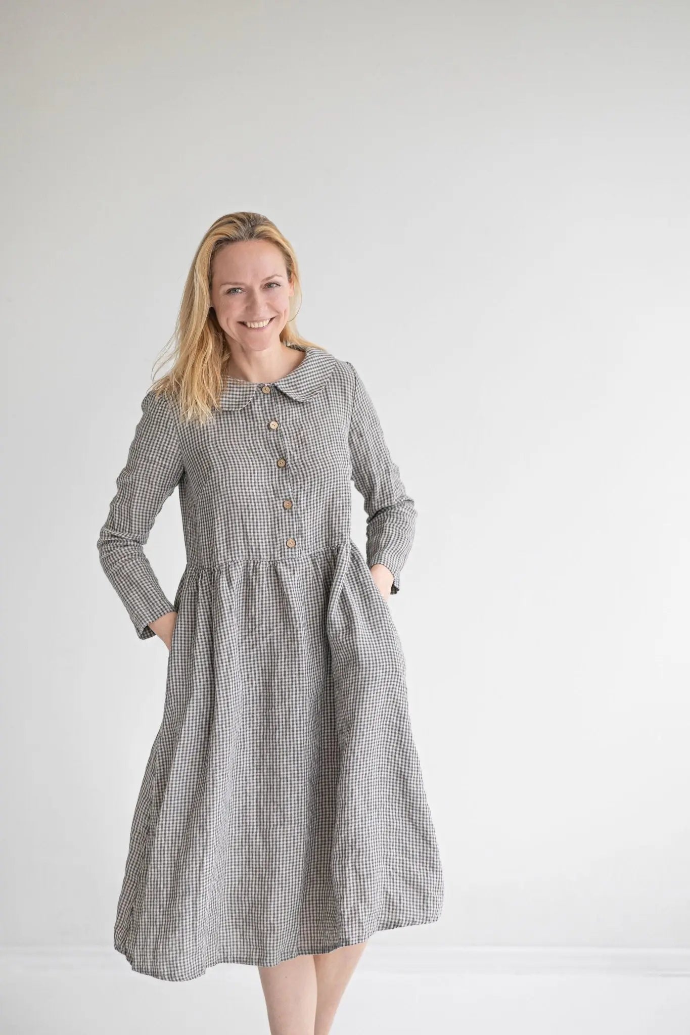 Renaissance Romantic Linen Dress - Epic Linen luxury linen