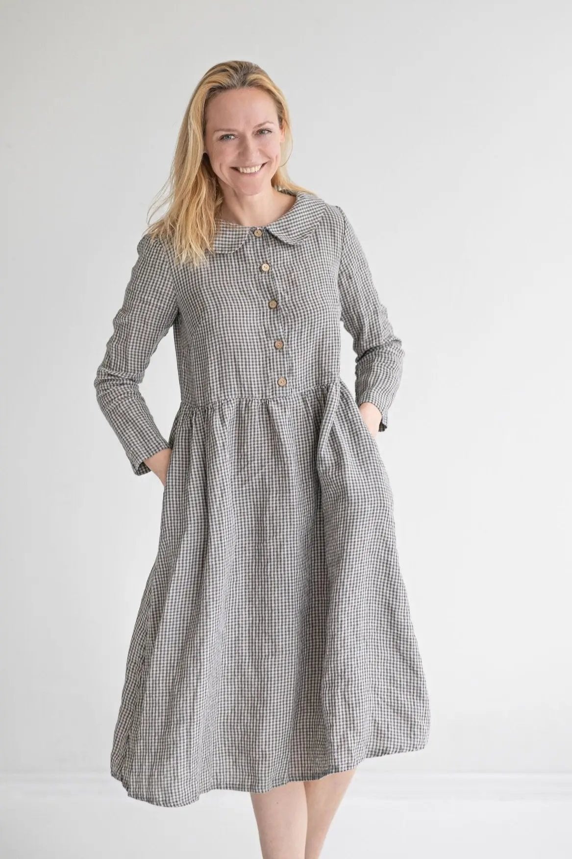 Renaissance Romantic Linen Dress - Epic Linen luxury linen