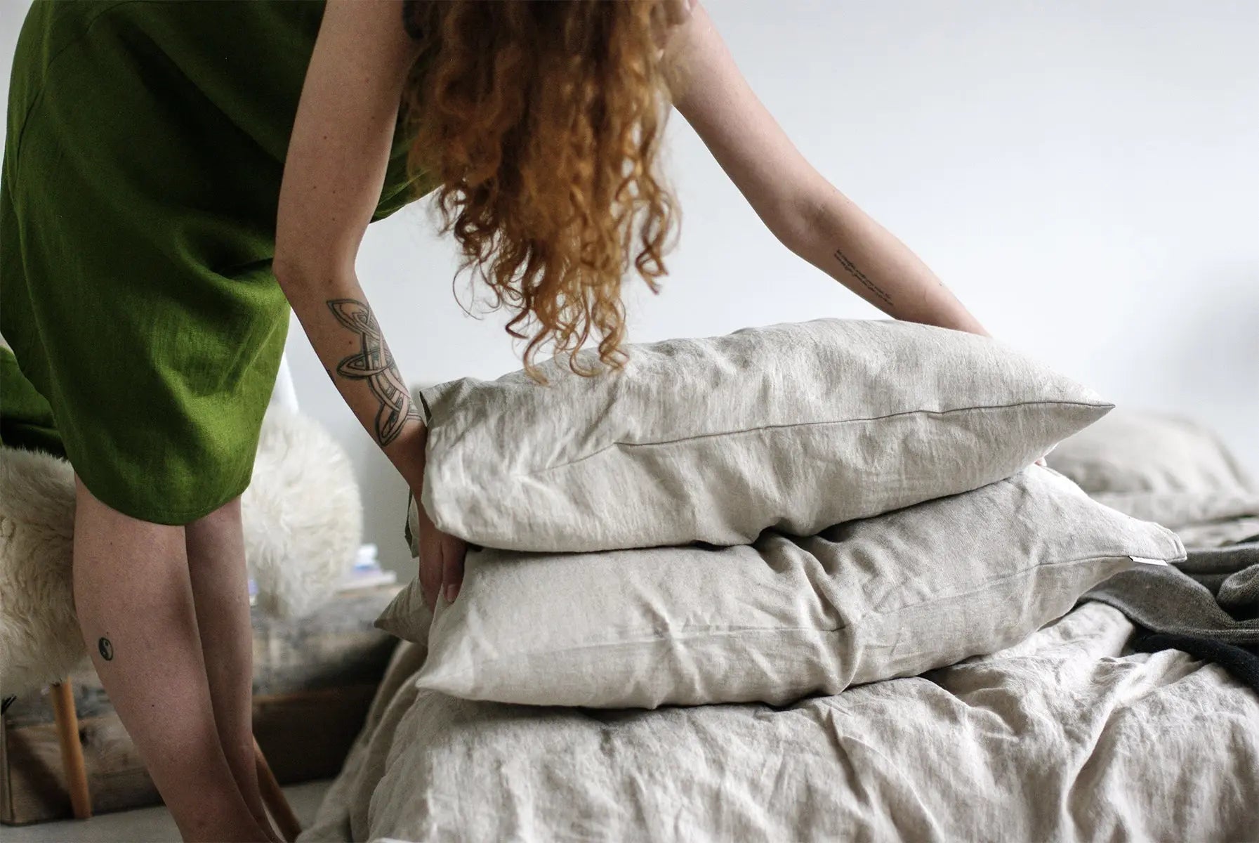 Set of 2 Linen Pillowcases Natural Linen - Epic Linen luxury linen