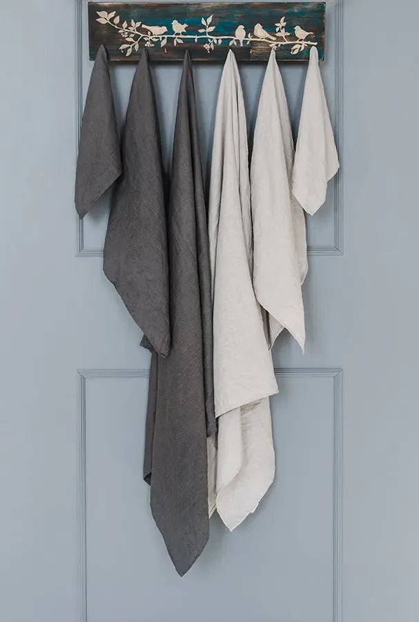 Set of 3 Linen Bath Towels - Epic Linen luxury linen