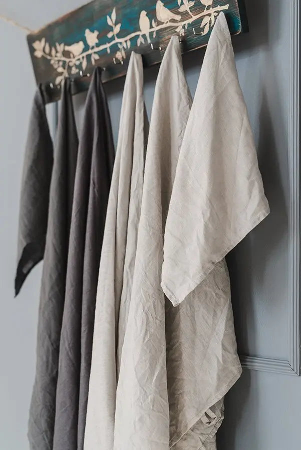 Set of 3 Linen Bath Towels - Epic Linen luxury linen
