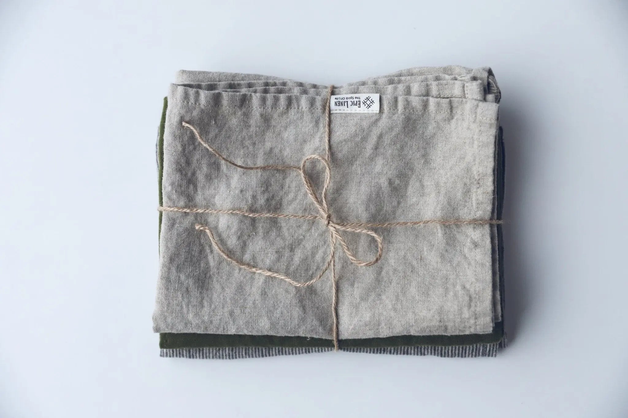 Set of 3 Organic Linen Tea Towels - Epic Linen luxury linen