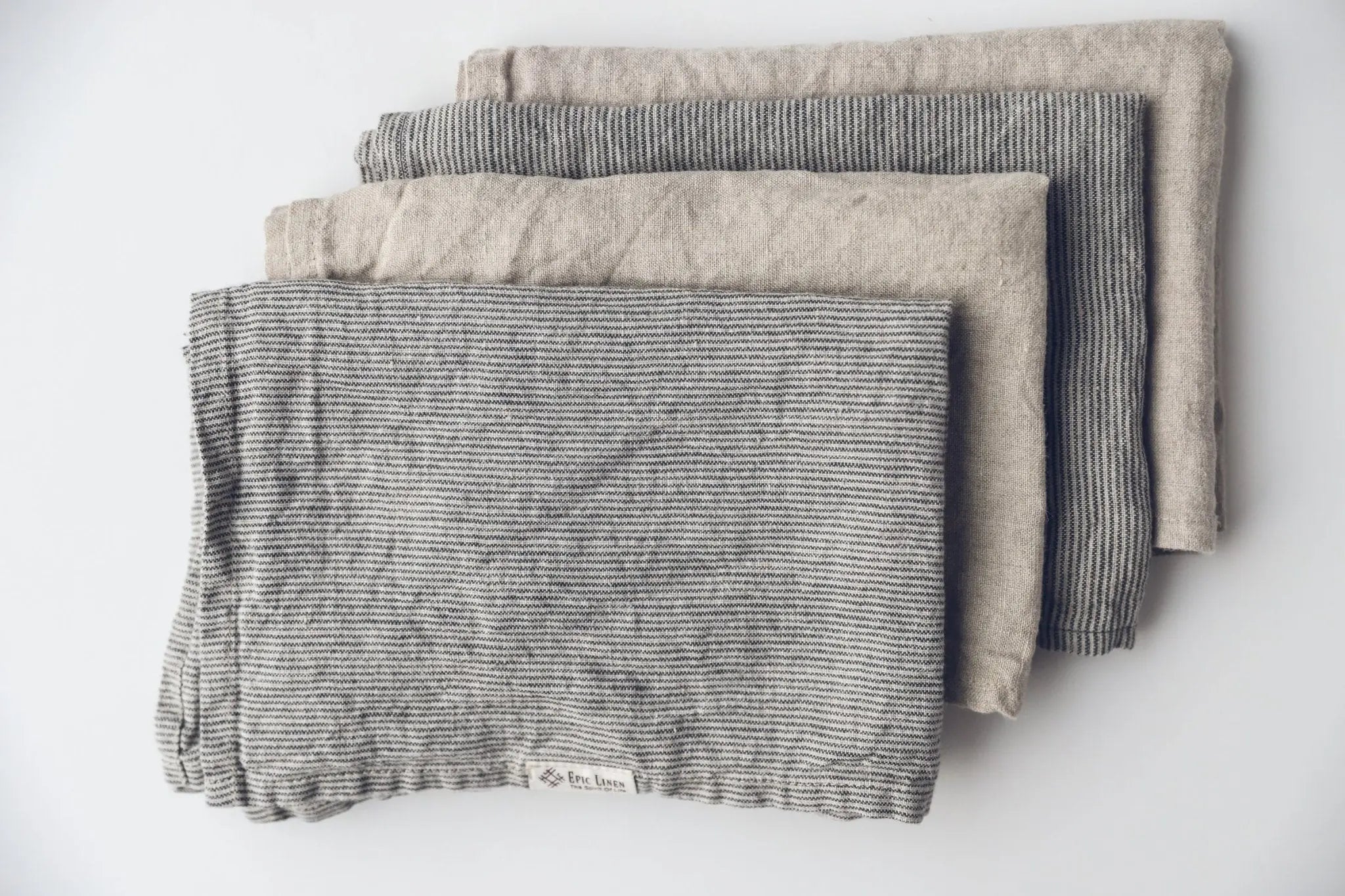 Set of 4 Organic Linen Tea Towels - Epic Linen luxury linen