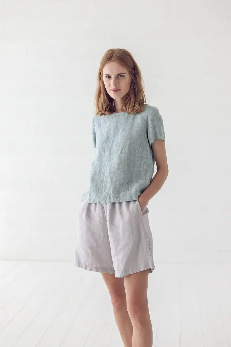 Simple Linen Blouse - Epic Linen luxury linen