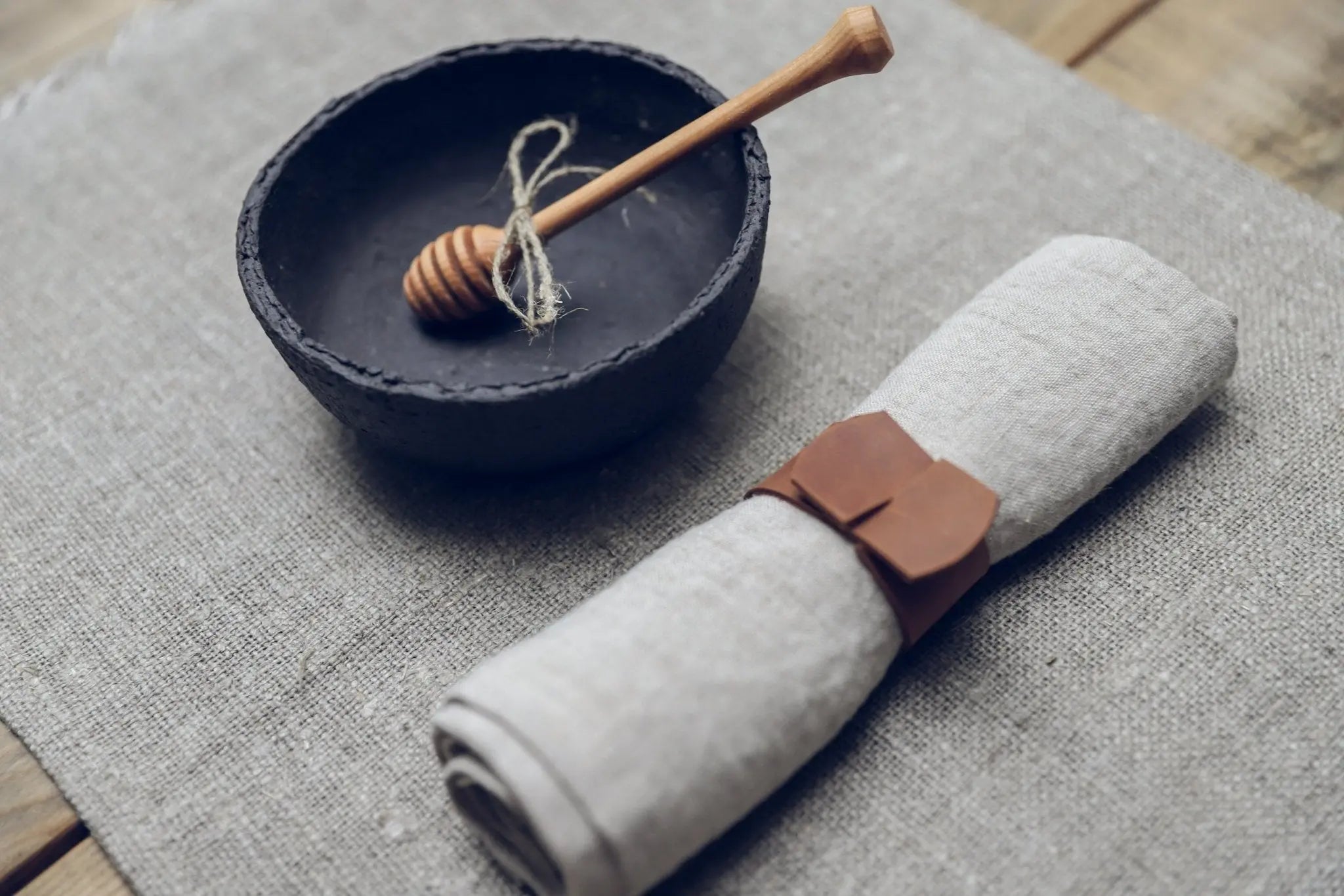 Wooden Honey Spoon - Epic Linen luxury linen