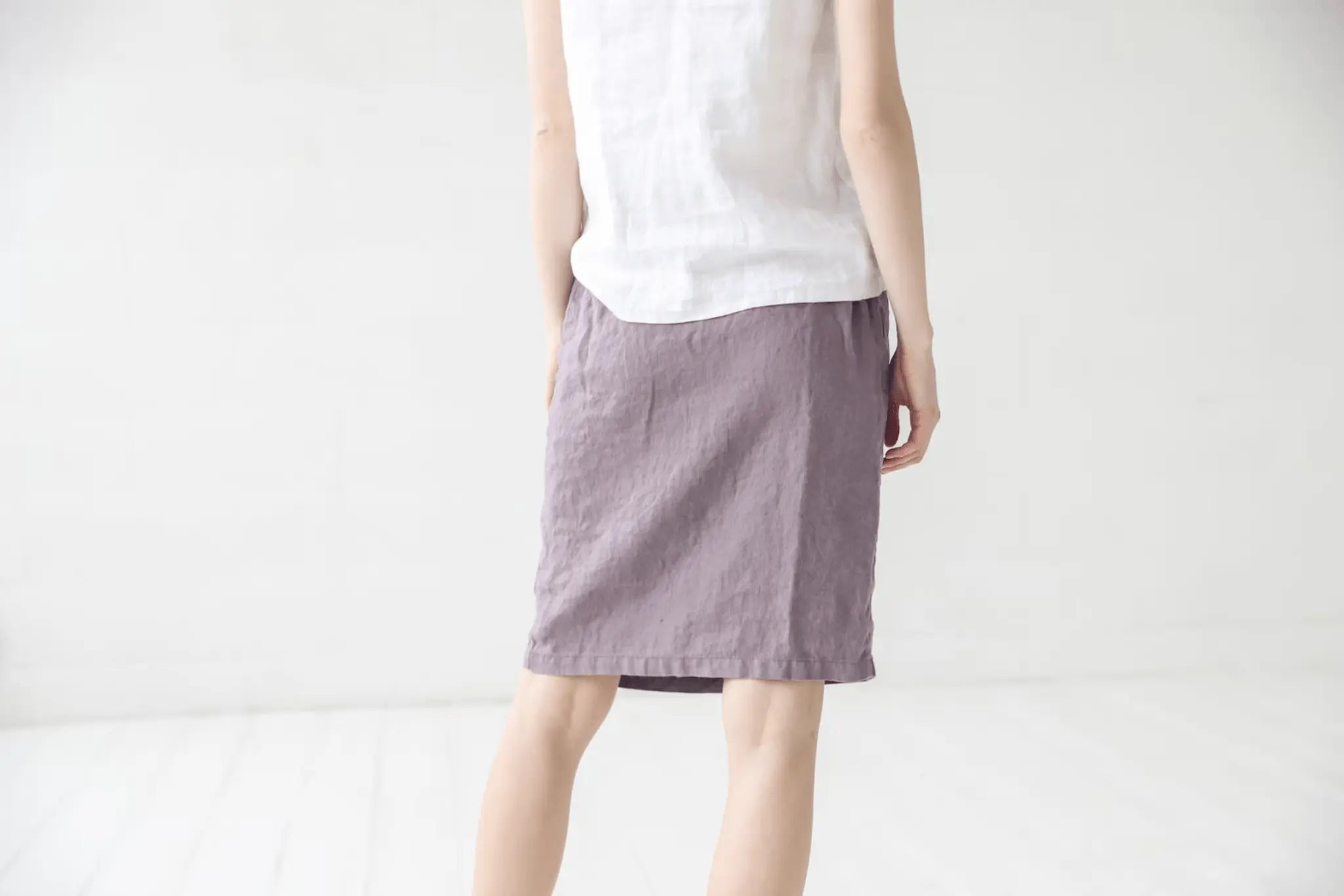 Wrap Linen Skirt - Epic Linen luxury linen