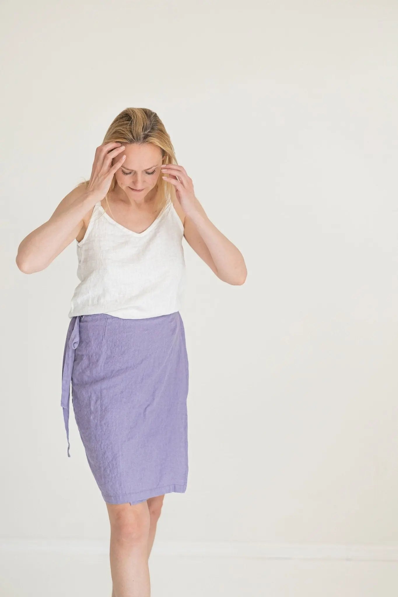 Wrap Summer Linen Skirt - Epic Linen luxury linen