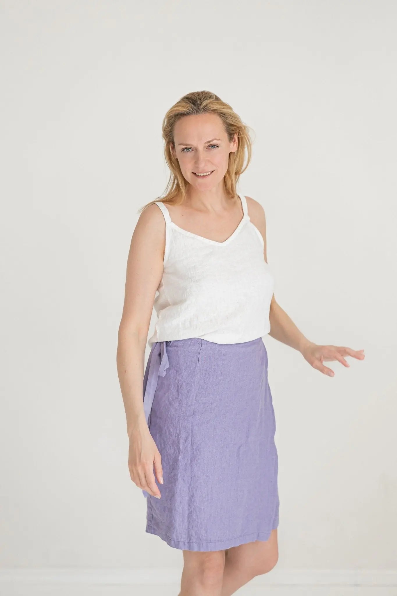 Wrap Summer Linen Skirt - Epic Linen luxury linen